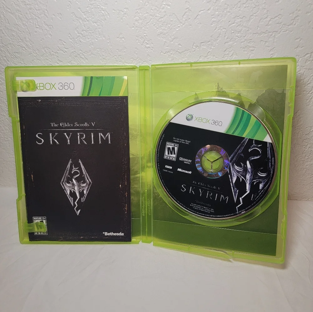 Elder Scrolls Skyrim - Microsoft Xbox 360 Tested With Manual